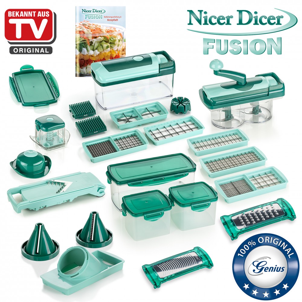 Genius Nicer Dicer Fusion Julietti | 34 Teile | Deluxe-Set • Dealaholic.de