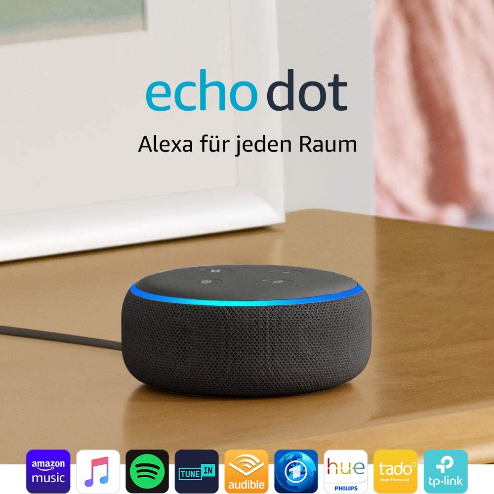 Echo Dot (3. Gen.) Intelligenter Lautsprecher mit Alexa • dealaholic.de