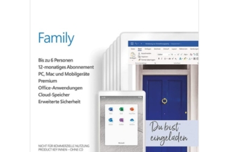 Microsoft 365 Family | 6 Nutzer | Mehrere PCs/Macs